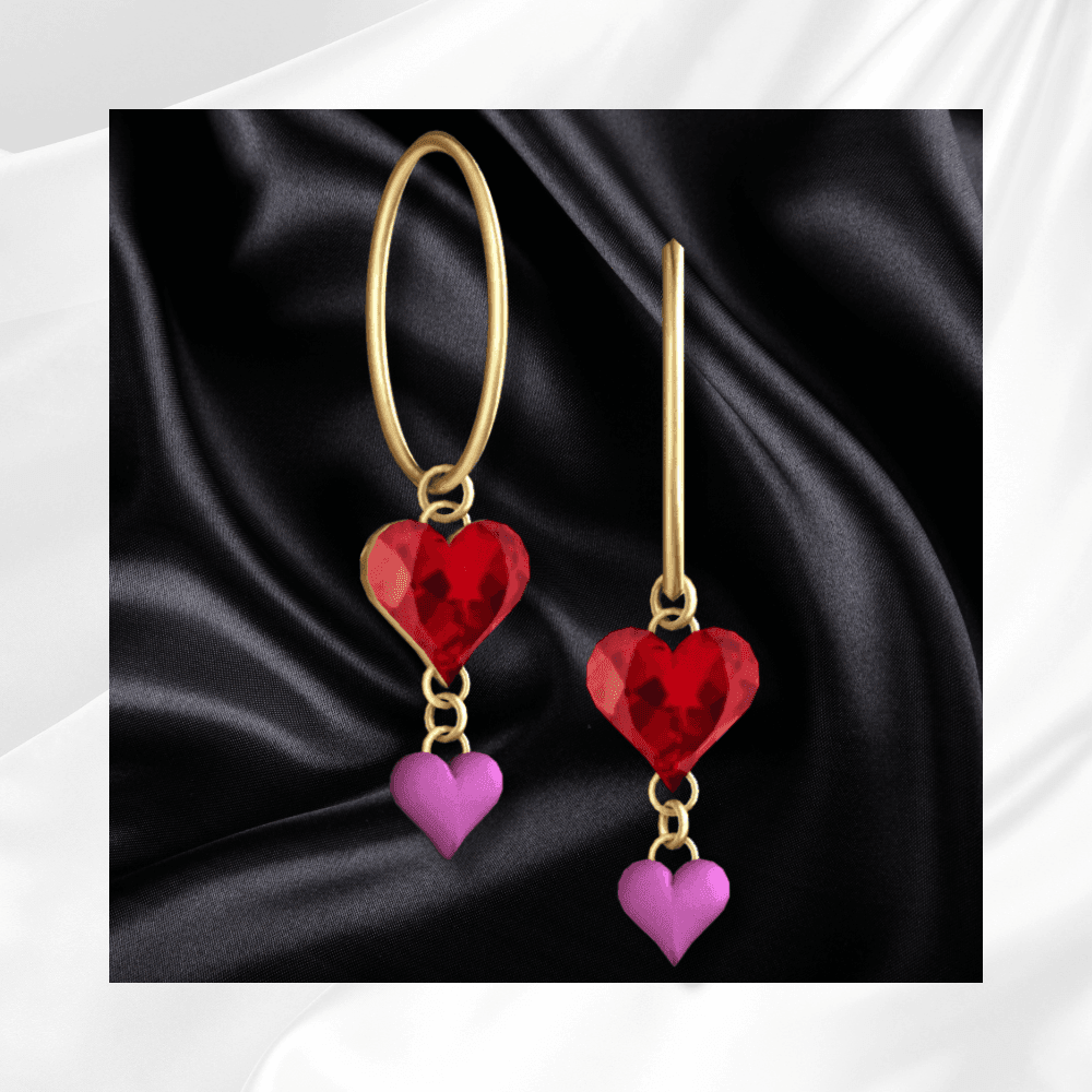 Серьги Valentine Heart Earrings